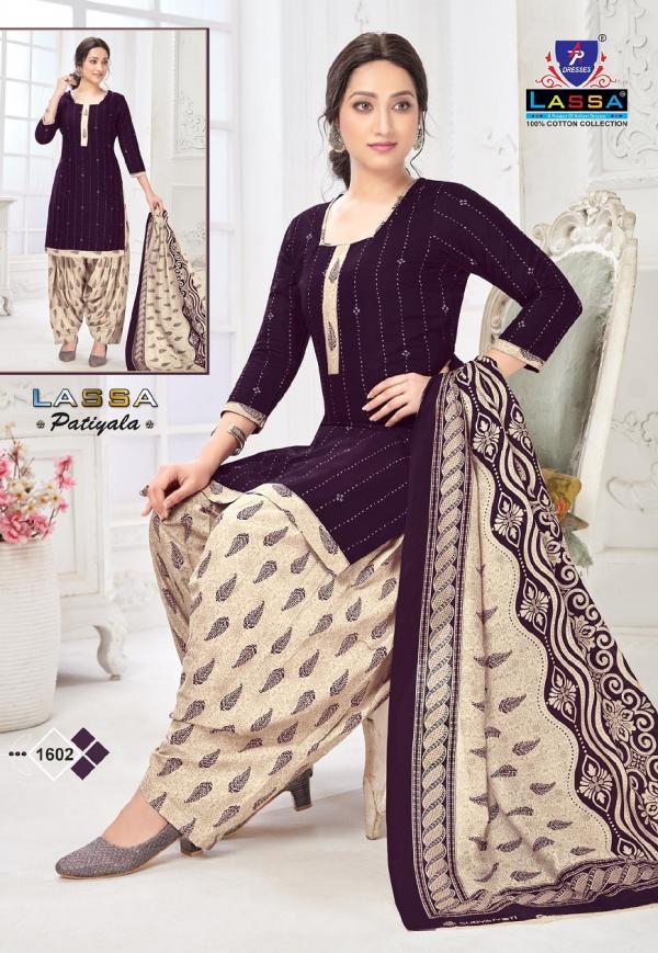 Ap Lassa Patiyala Vol-16 Cotton Designer Patiyala Dress Material 